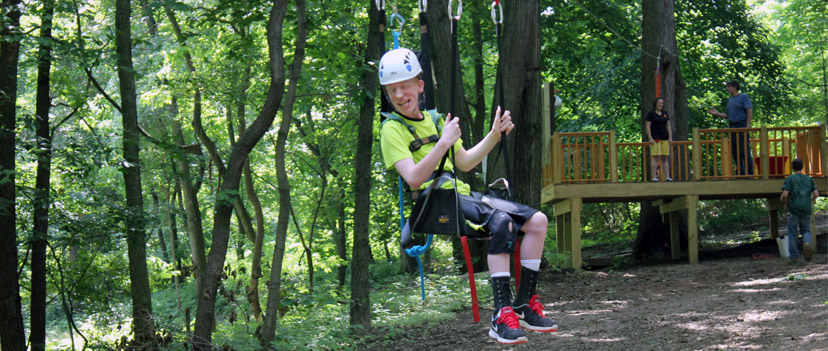 The Woodlands zip line